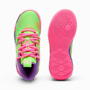 puma pwrframe op 1 cyber highrise vaporousgray white, Purple Glimmer-KNOCKOUT PINK-Green Gecko, extralarge
